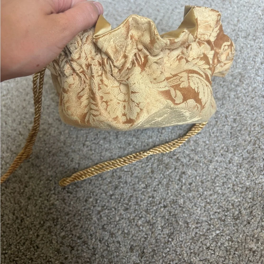Gold Drawstring Travel Jewlery Case